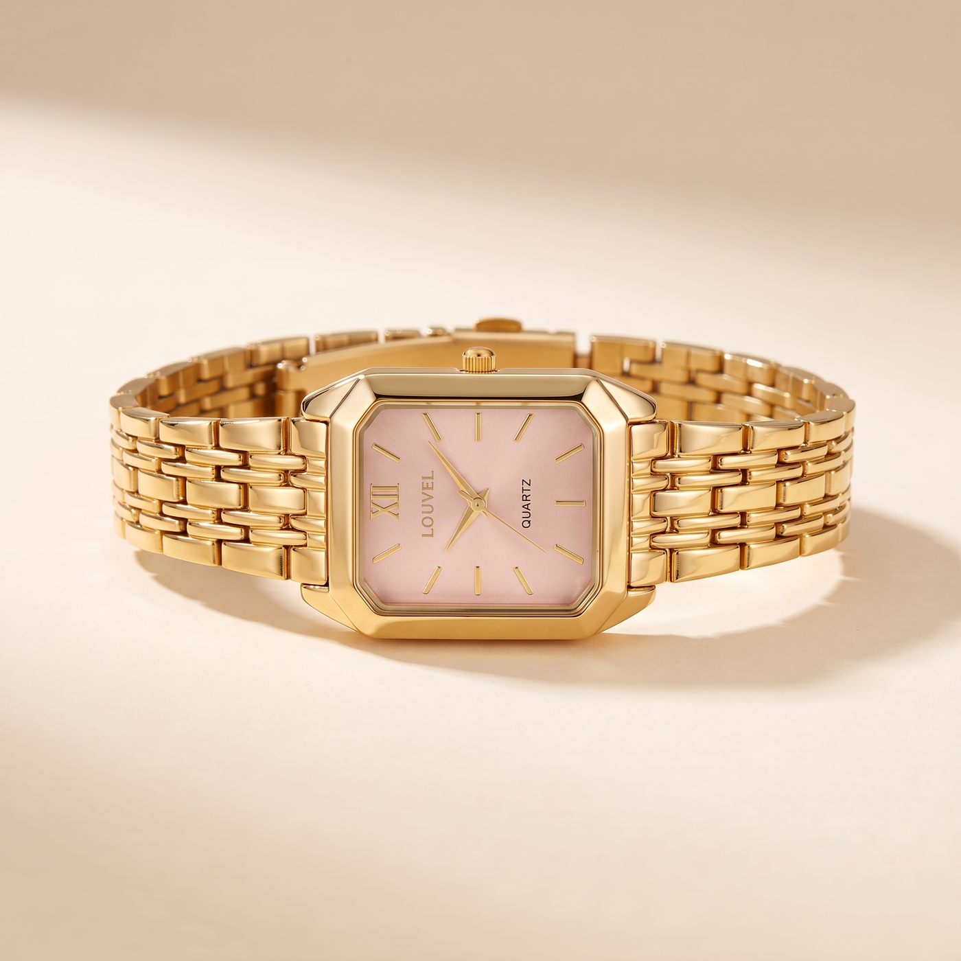 The Colette Blush — pink dial, front packshot