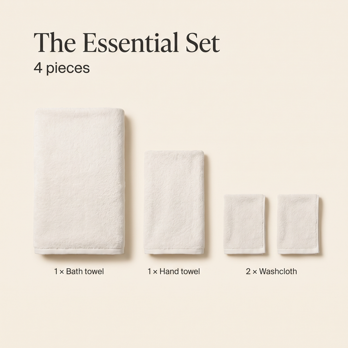 What's in The Essential Set: 4 pieces