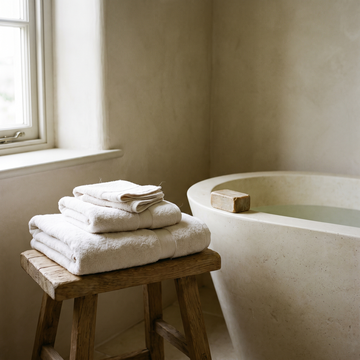 HOMIRA set beside the bath